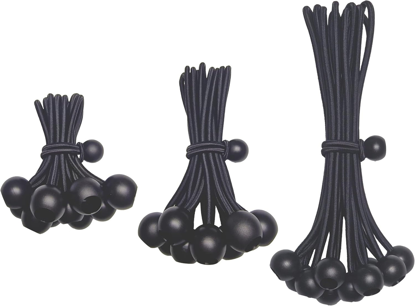 Cuerdas elásticas con bolas 30uds 4-6-9pulg resistente UV