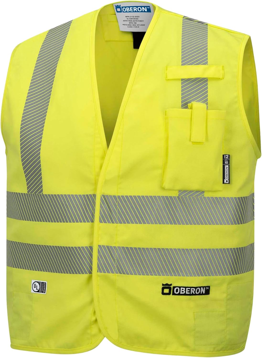 Chaleco seguridad Hi Vis FR resistente llamas clase 2