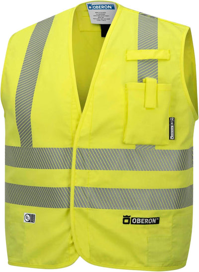 Chaleco seguridad Hi Vis FR resistente llamas clase 2