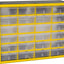 Gabinete plástico 24 cajones para garaje y herramientas
