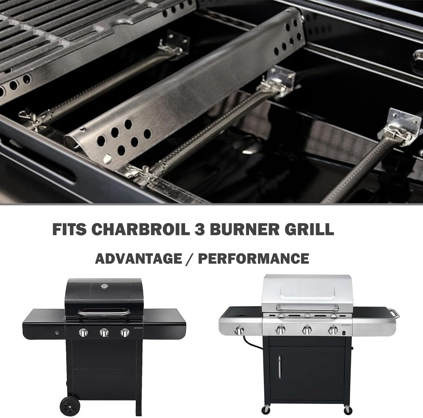 Repuesto quemador Charbroil Advantage 3 pzas