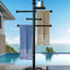 Toallero piscina exterior 6 barras metal resistente