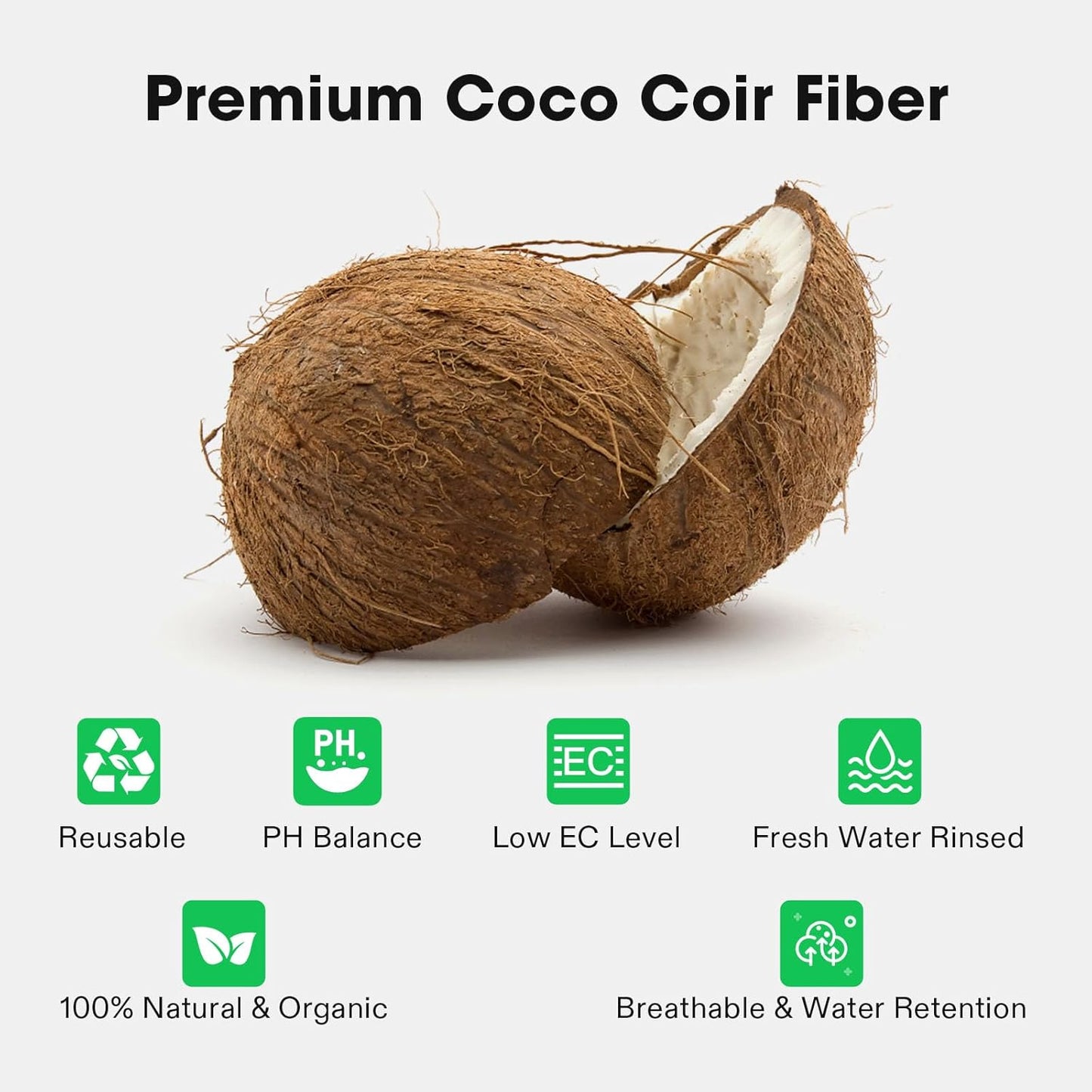 Ladrillo fibra coco 1.4lb orgánico pH equilibrado