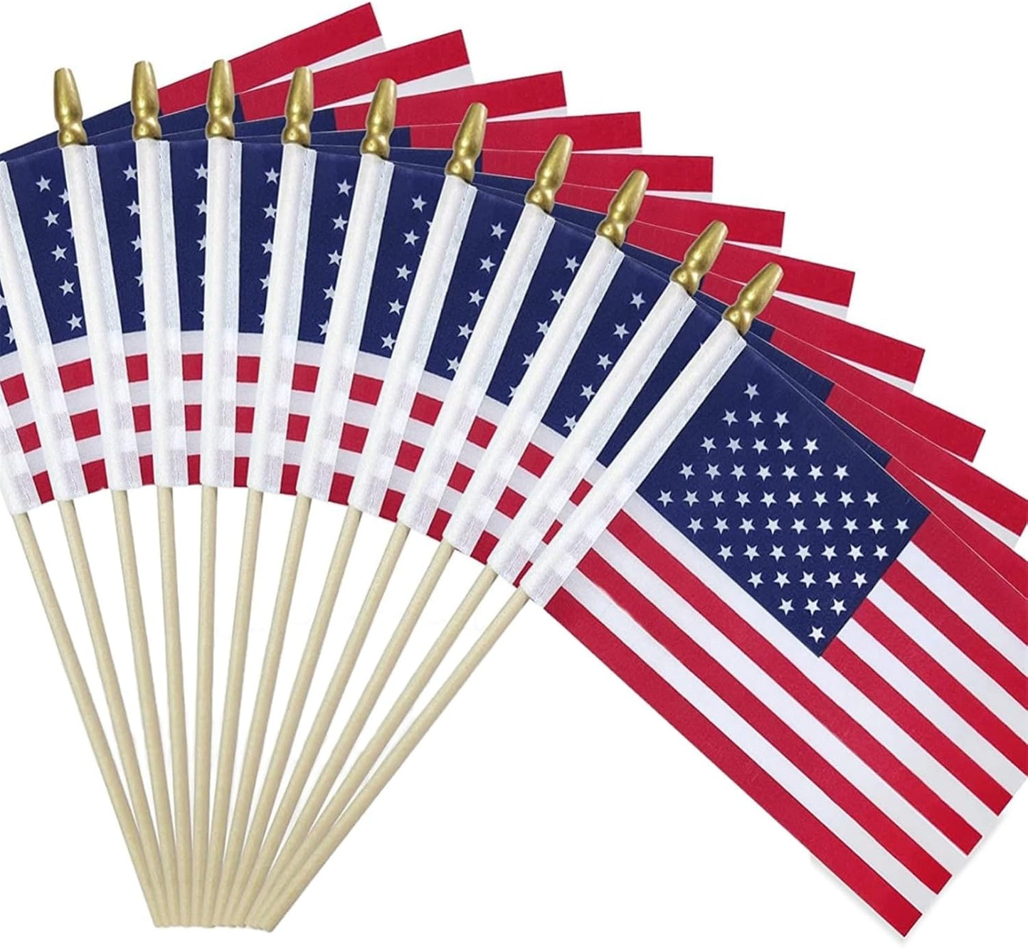 50 Banderas Americanas 4x6" Exteriores 4 de Julio