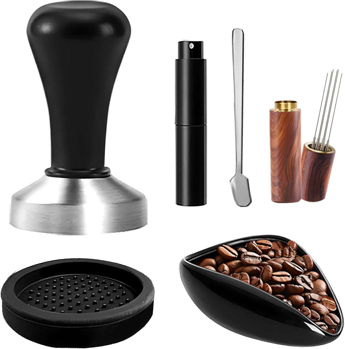 Set 6 accesorios café expreso acero inox cocina cafetería