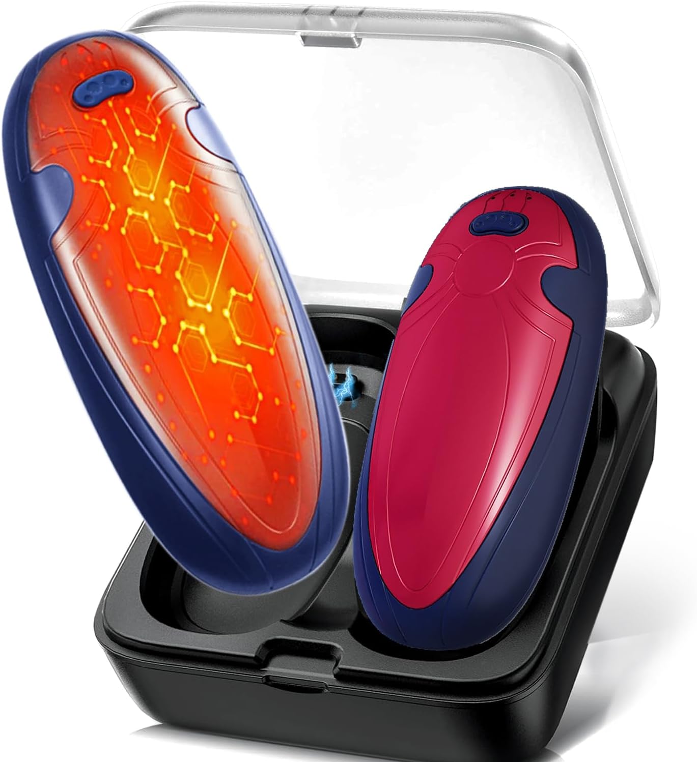 Calentador de manos recargable 2 pzas 14000mAh 60h portátil