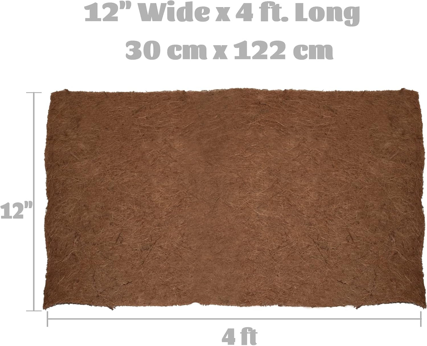 Forro fibra coco rollo 12x48pulg para macetas y cestas