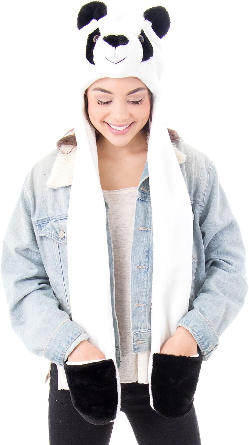 Combo 3en1 manopla bufanda gorro forma animal