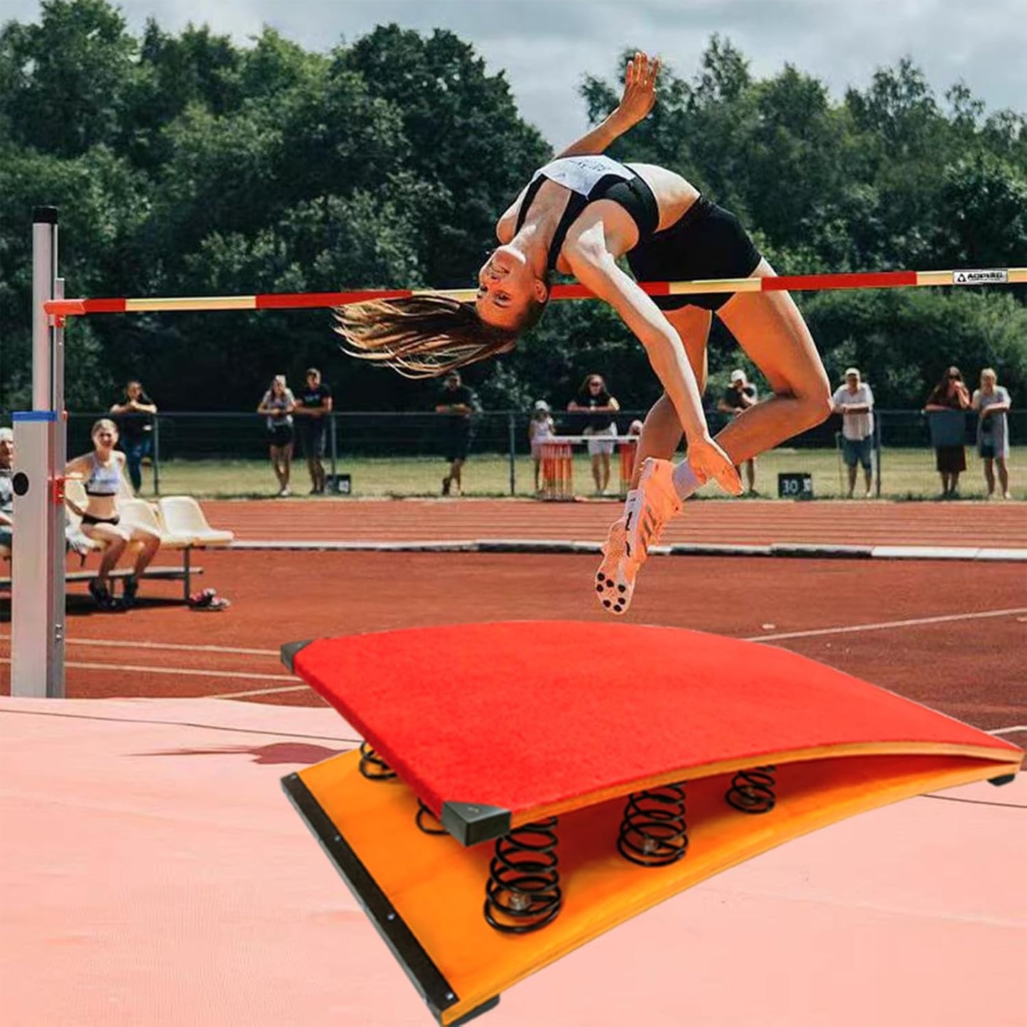 Pista de gimnasia para niños con base antiderrap
