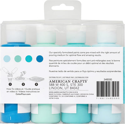 Kit pintura premezclada para verter 4 unidades