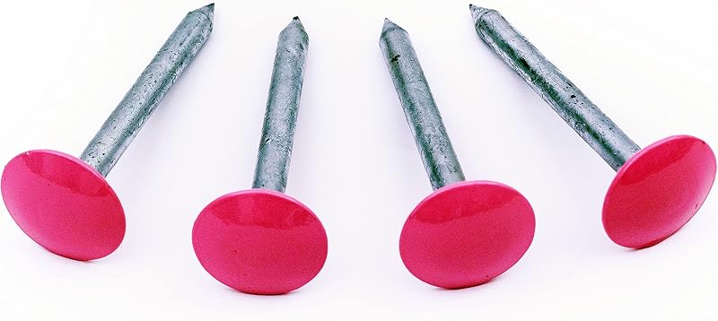Estaca marina galvanizada color rosa set 4