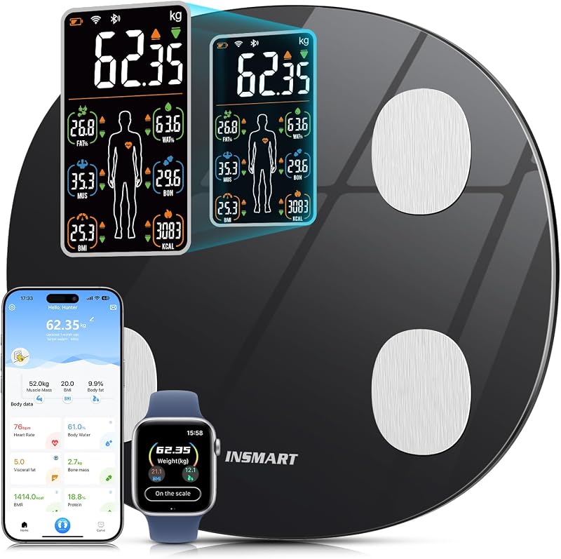 Báscula inteligente peso corporal Bluetooth
