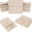 12 Bolsas Microfibra para Joyas con Botón Beige