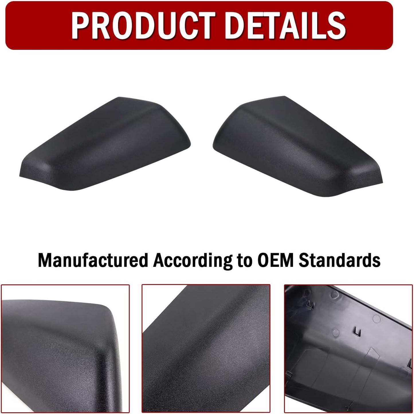 Cubierta espejo retrovisor Chevy Equinox 2018-23 negro