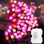 Temporizador luces LED 33ft San Valentín color rojo