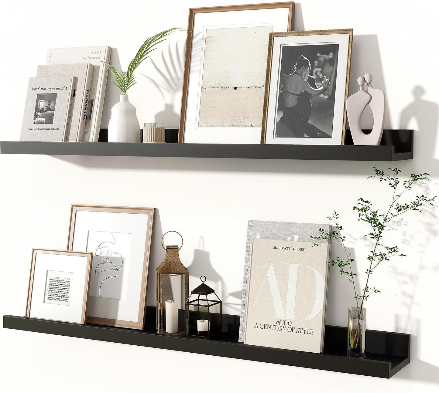 2 Pzas Estantes Flotantes Rústicos 32" Decoración