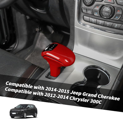 Cubiertas perilla palanca cambios Jeep 14-15 Rojo