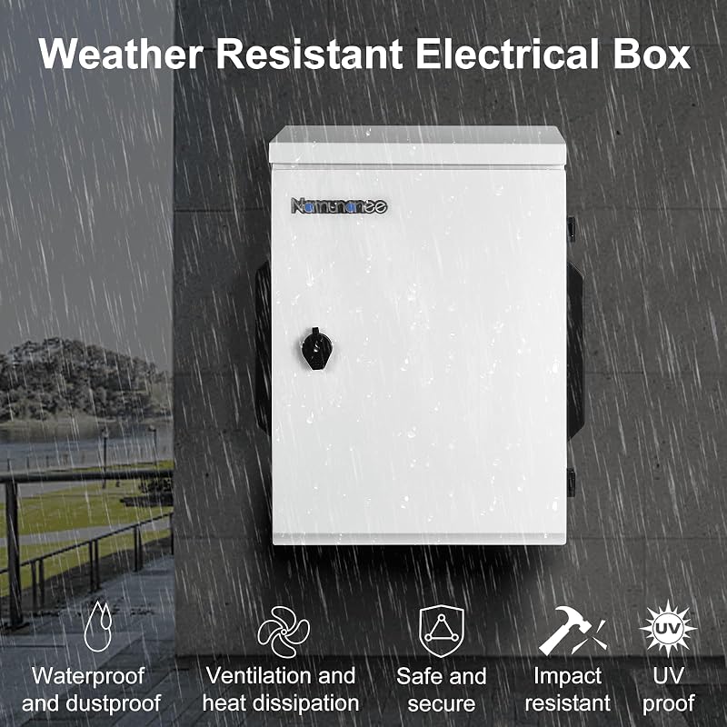 Caja eléctrica al aire libre acero laminado IP65