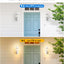 2 Lámparas pared exterior blancas impermeables modernas