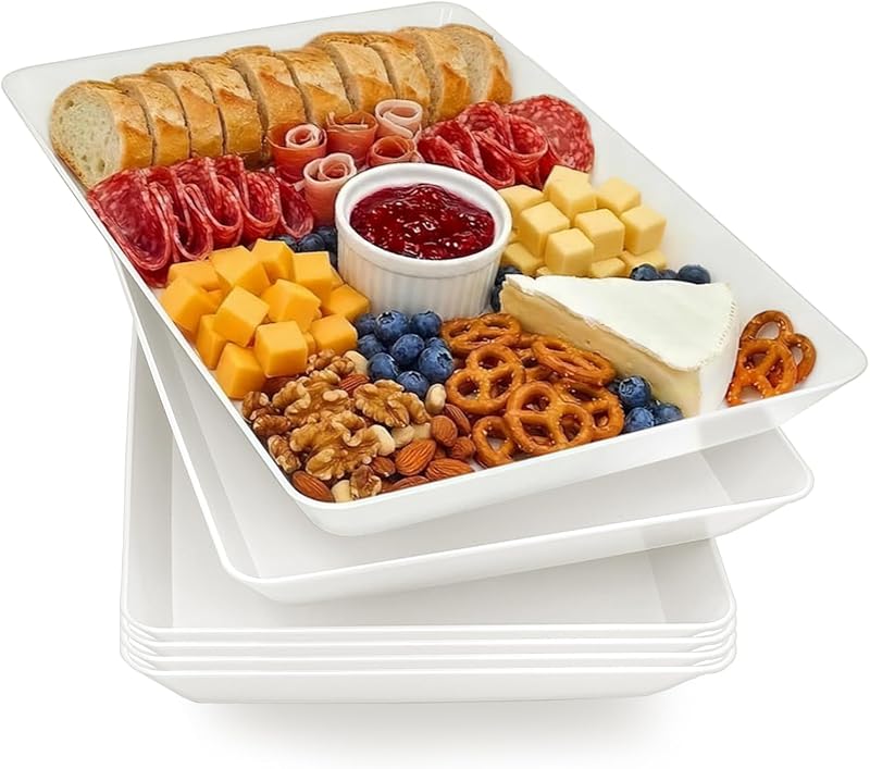 Bandeja Servir 17.5x11.5pulg 6 Pzas para Frutas Queso