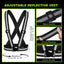 20 Chalecos Reflectantes Correas Ajustables Negro