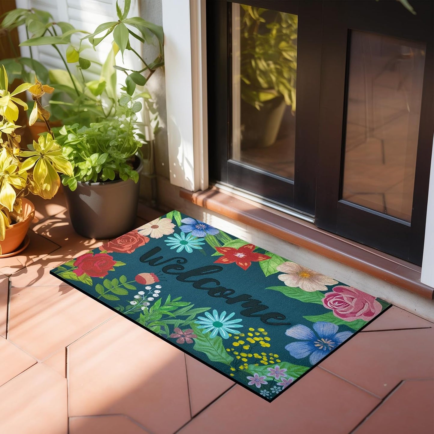 Tapete Bienvenida 17x30pulg para Puerta Exterior