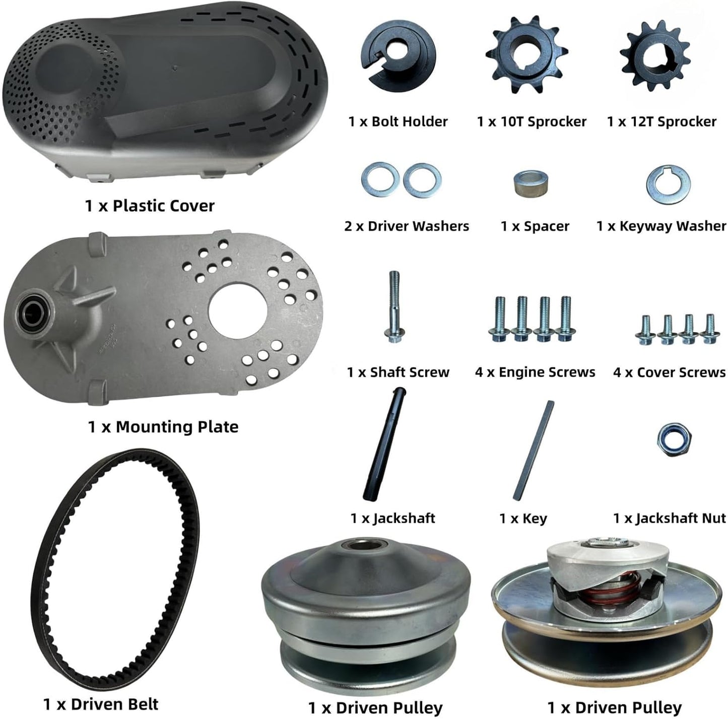 Convertidor CVT 212cc embrague go kart 3/4" TAV2