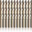 Broca cobalto 19/64" pack 12 serie D/ACO