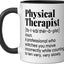 Taza Cerámica Humorística para Terapeuta Físico Negro/Blanco