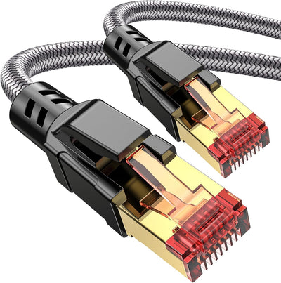 Cable Ethernet Cat 8 30pies 40gbps RJ45 hogar oficina