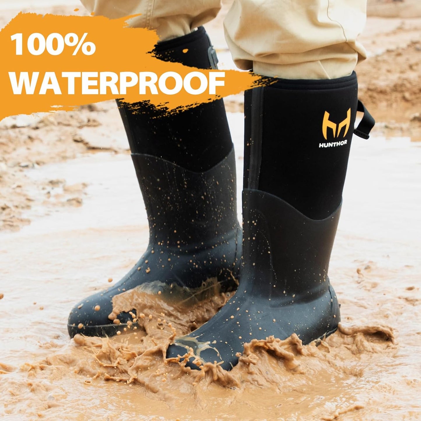 Botas trabajo goma acero impermeables neopreno talla 6-14
