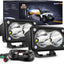 2 Luces LED Motocicleta 7.6cm 1300LM Kit Cable 16AWG