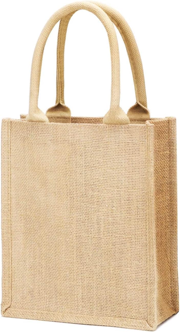 Bolsas arpillera yute reutiliz. para compras bodas regalos