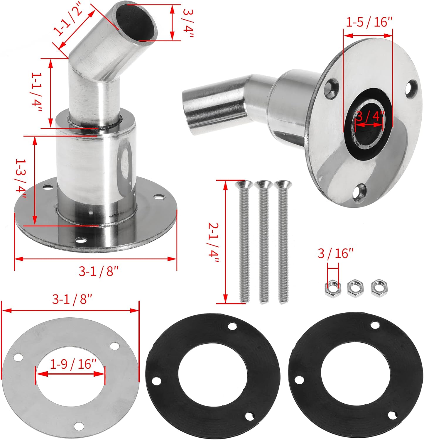 Fitting manguera 0.945" para calentador Webasto