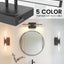 Lámpara baño LED negras sobre espejo 15.7pulg regulable ETL