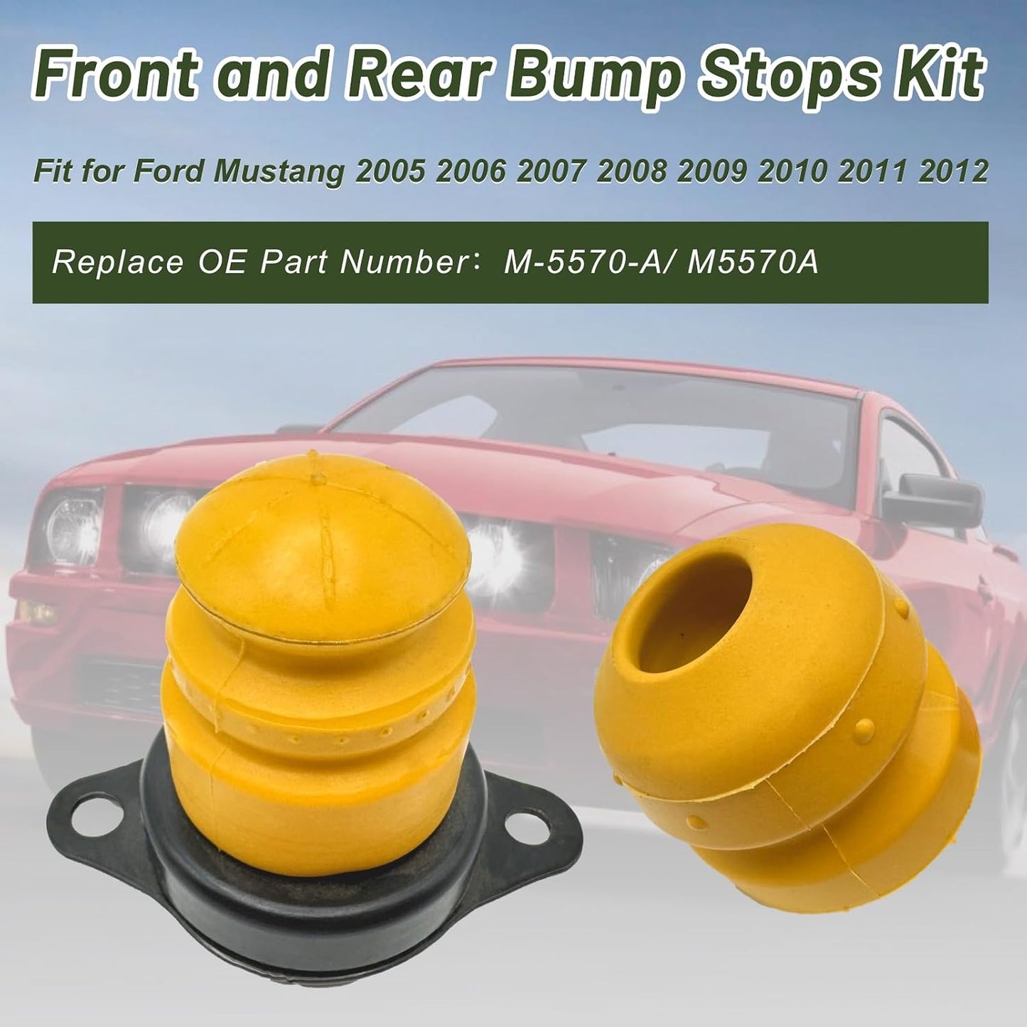 Kit parachoques Ford Mustang delantero y trasero 4 pzas