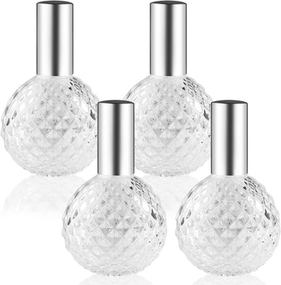 4 Botellas Spray Vidrio 3.4oz Atomizador Perfume