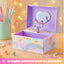 Joyero musical unicornio para niñas 6x4.7x3.5"