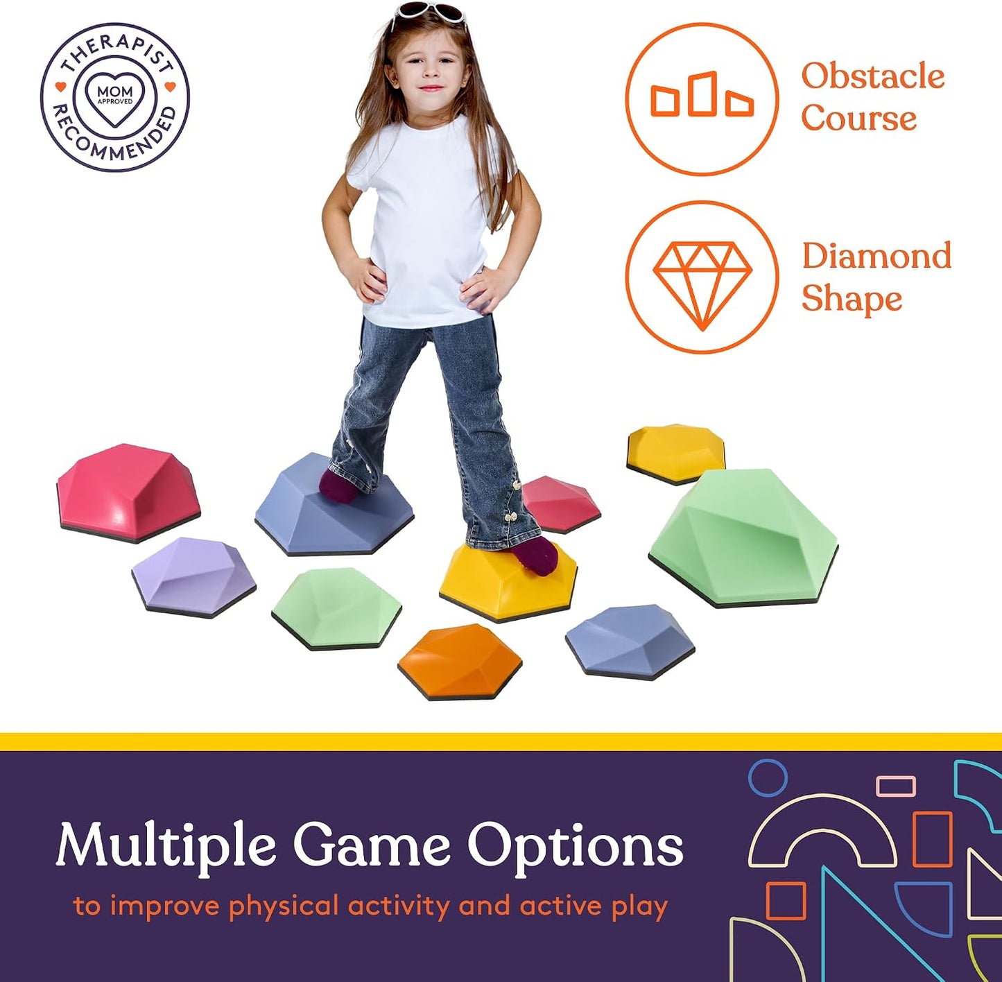 Bloques equilibrio niños antiderrap 10 pzas