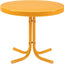 Mesa auxiliar metal retro resistente intemperie patio