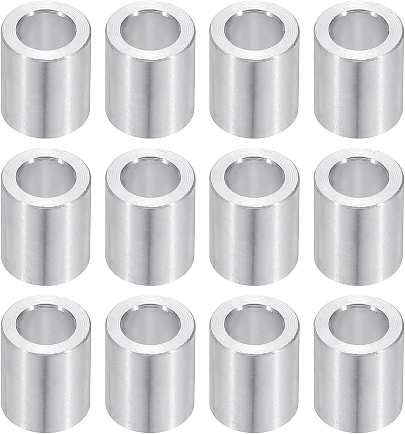 Espaciadores M6 aluminio redondos 1/4x3/8 sin roscar