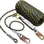 Conjunto linea vida vertical 150ft cuerda poliéster con