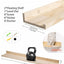 Estantes flotantes madera pino 48" dormitorio set 2