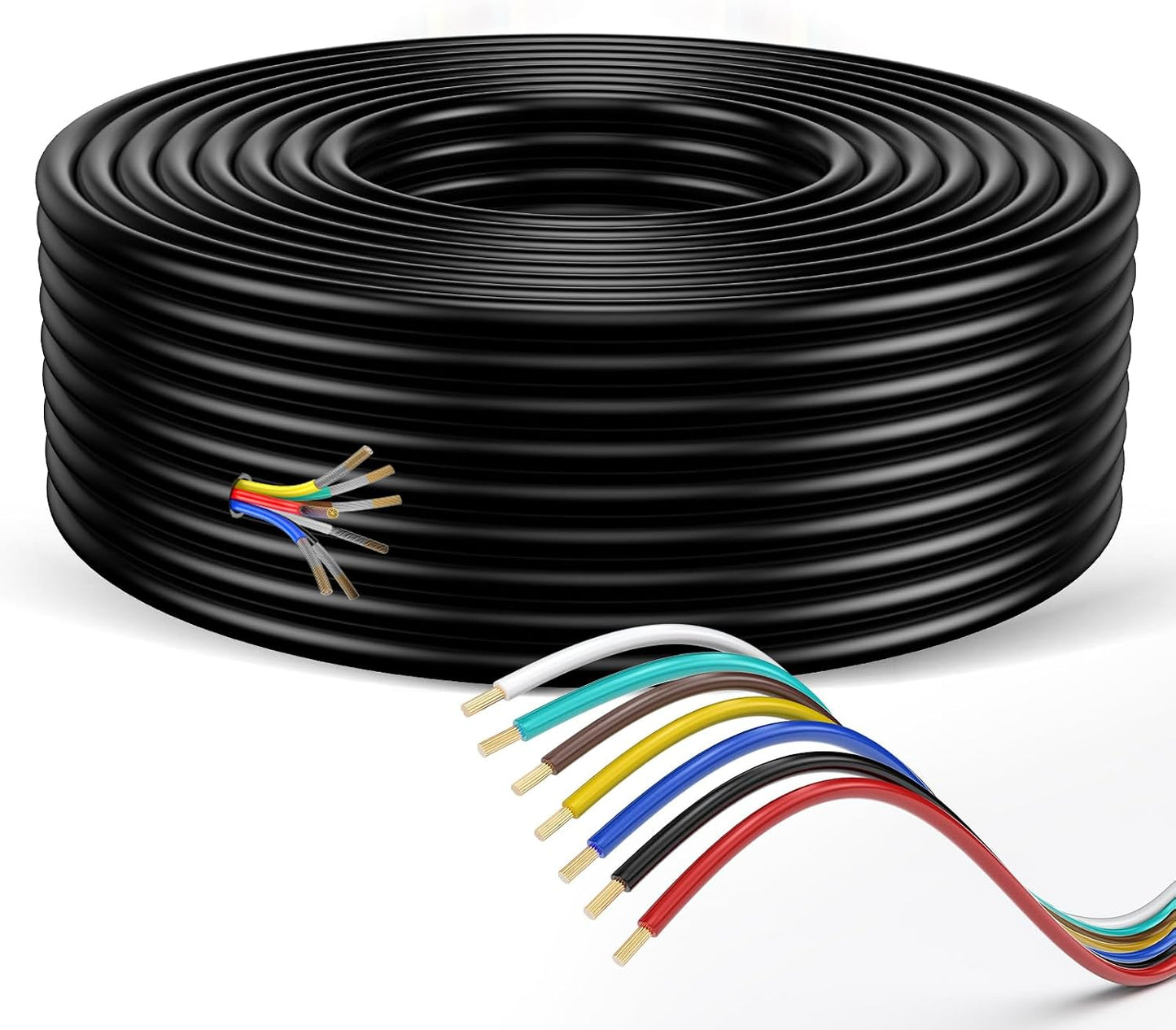 Set cable remolque 7 vías 14 conductores flexible