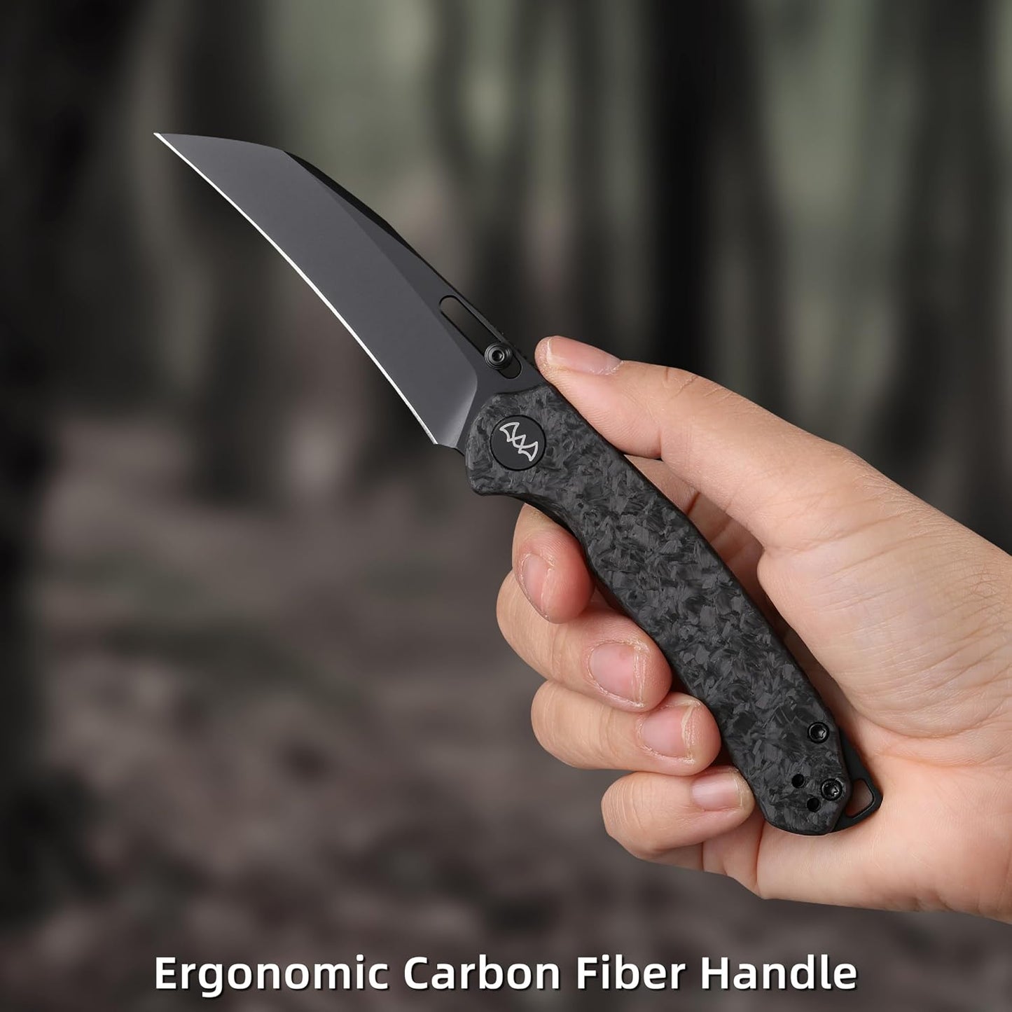 Cuchillo EDC plegable 3.1pulg bloqueo seguridad