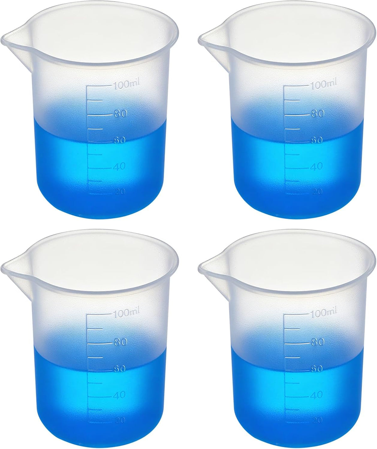 4 Vasos Silicón Dispensador Detergente Reutilizable