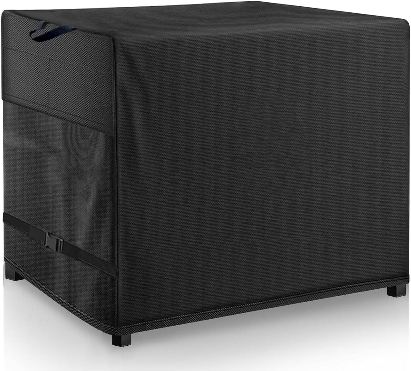 Funda mesa alta mimbre 76x34x42" negro impermeable