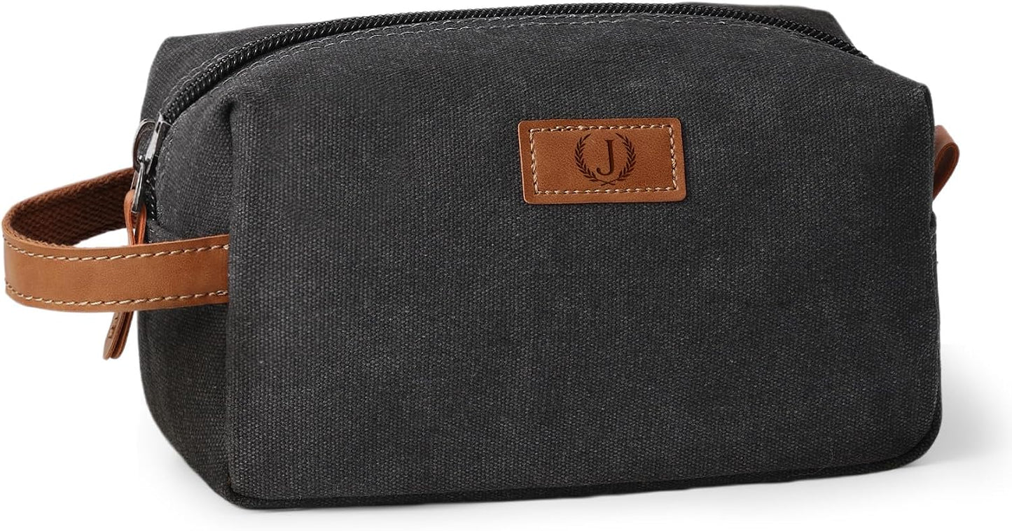 Bolsa aseo hombre impermeable con grabado iniciales y espiga