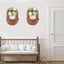 Soporte pared maceta madera colgante negro