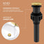 Desagüe lavabo oro cepillado antiobstrucción